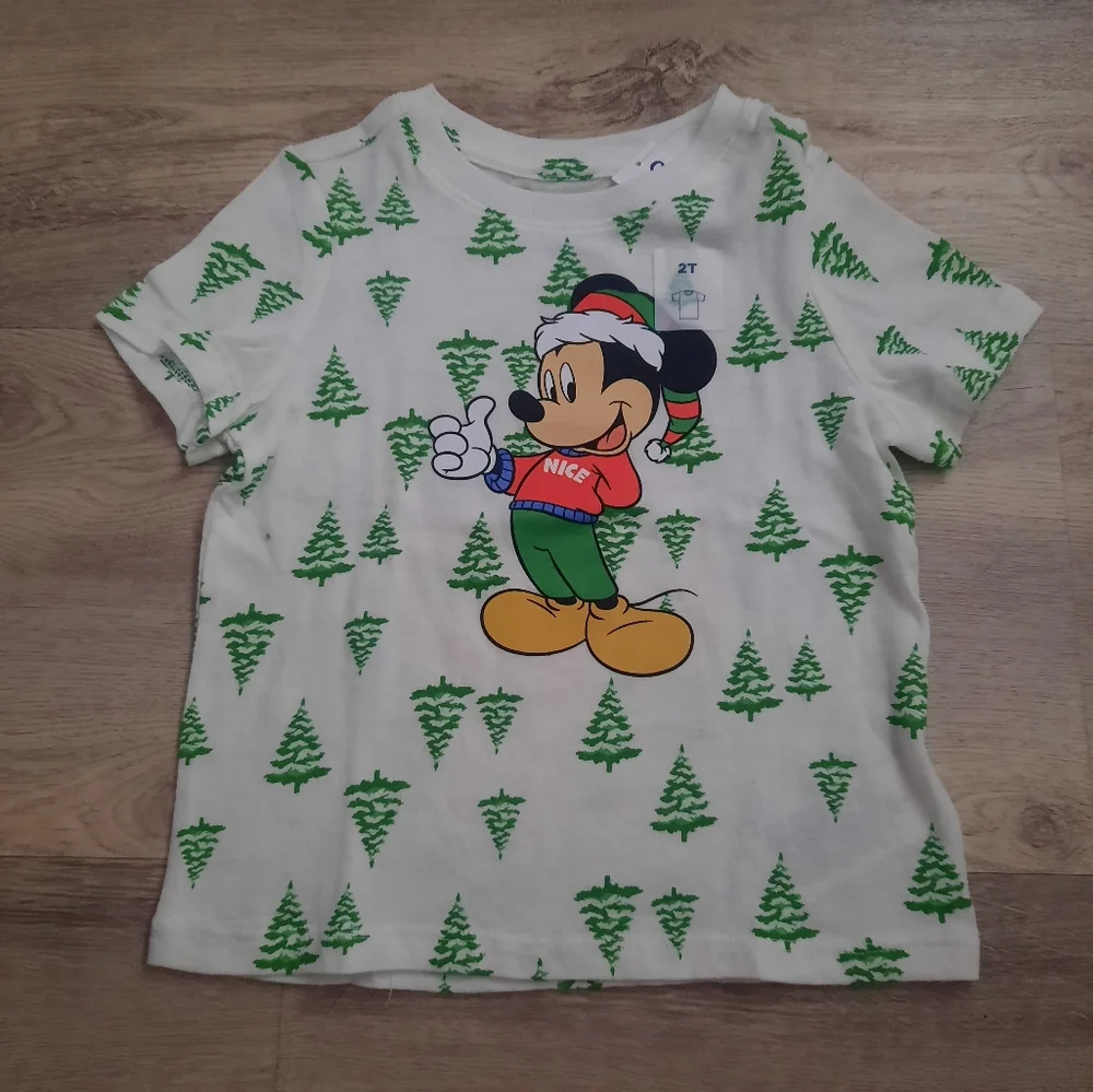 Old Navy x Disney Kids Mickey Mouse Holiday Tee